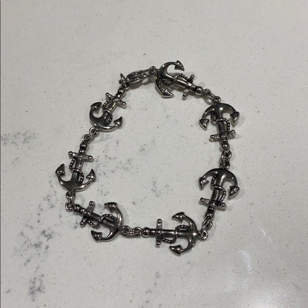 Dark grey ankle bracelet